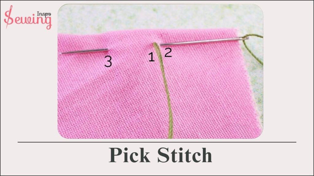 pick stitch hand sewing