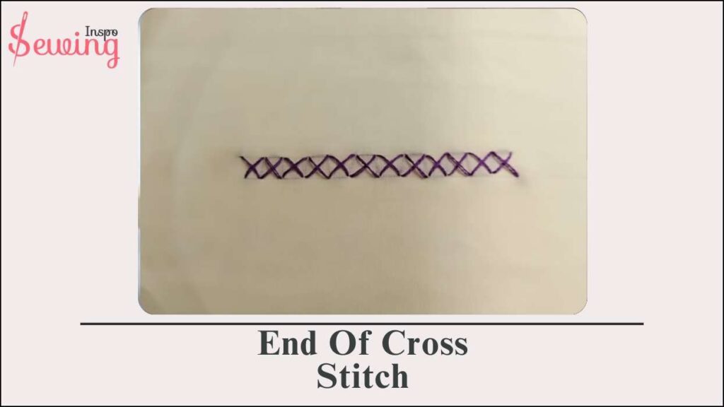 ending cross stitch thread