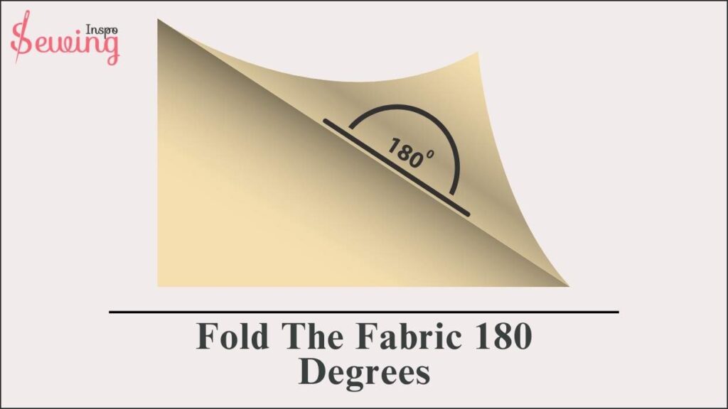 You can also fold the fabric 180 degrees, just like whip stitch. 