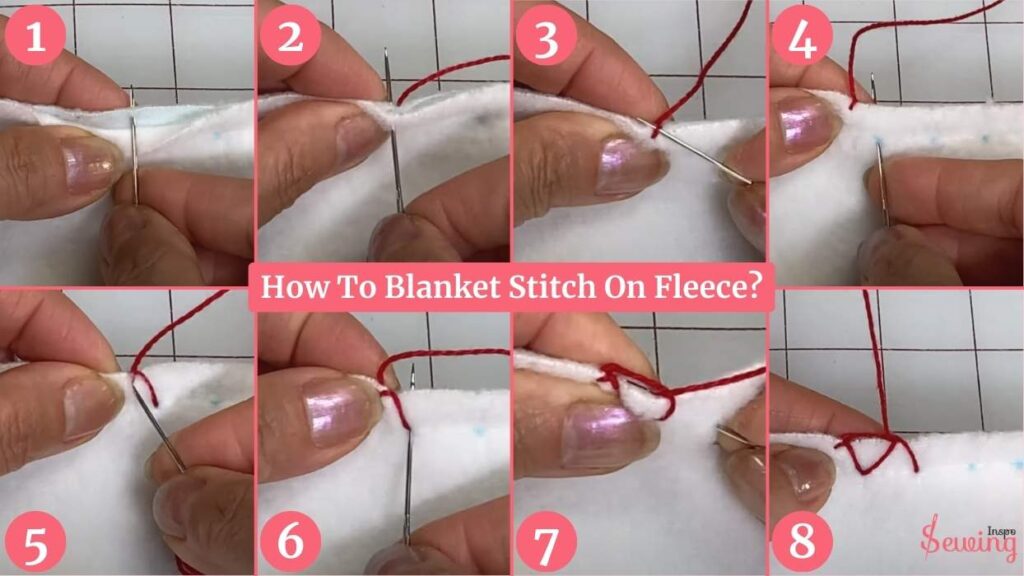 How To Blanket Stitch On Fleece