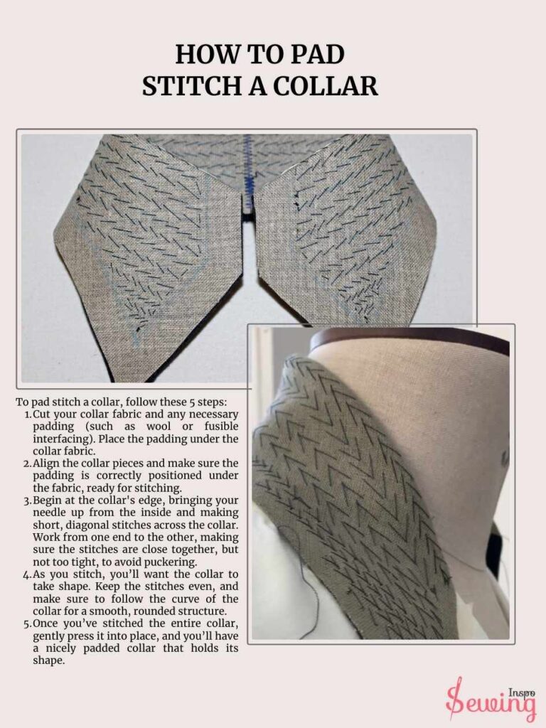 How To Pad Stitch A Collar