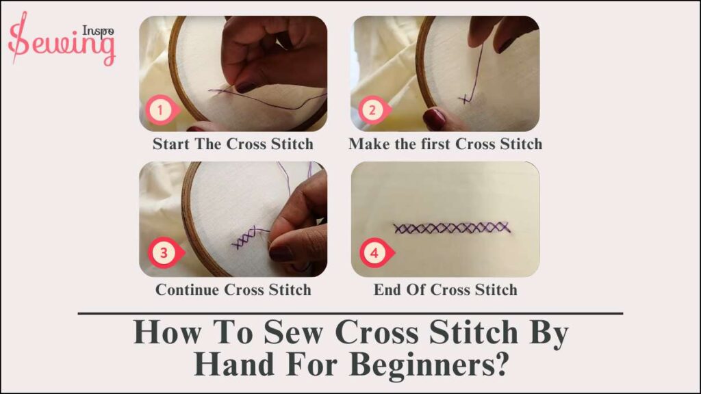 how to make cross stitch by hand