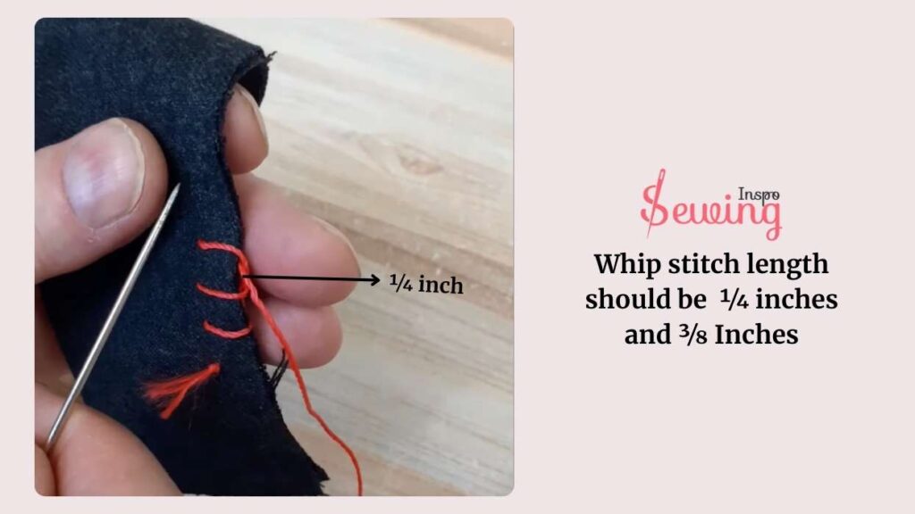 Push The Needle For The First Stitch