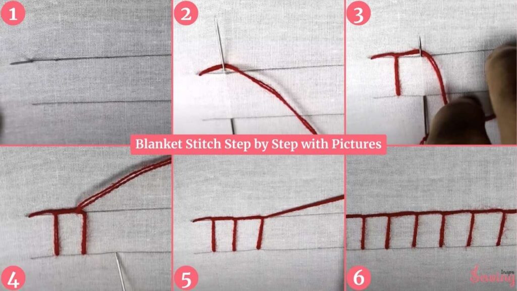 how to hand sew a blanket stitch