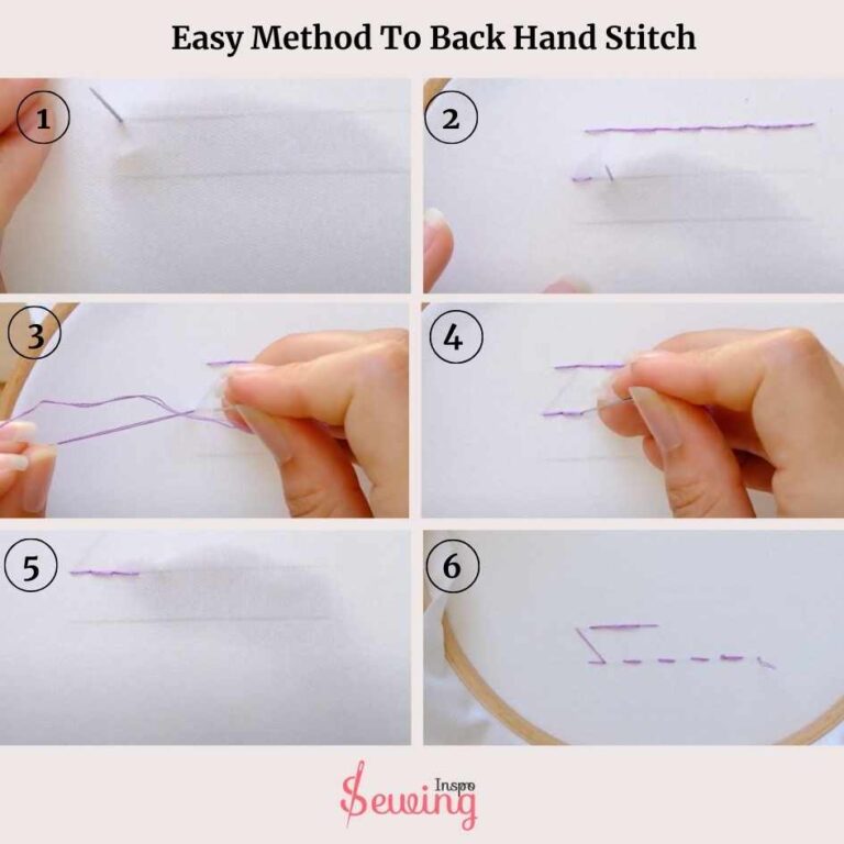 Easy method to back hand stitch