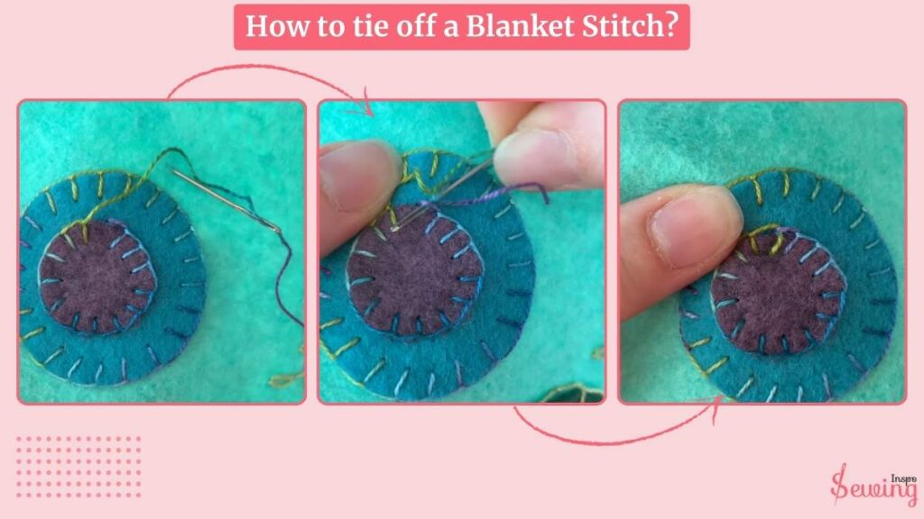 how to tie off a blanket stitch