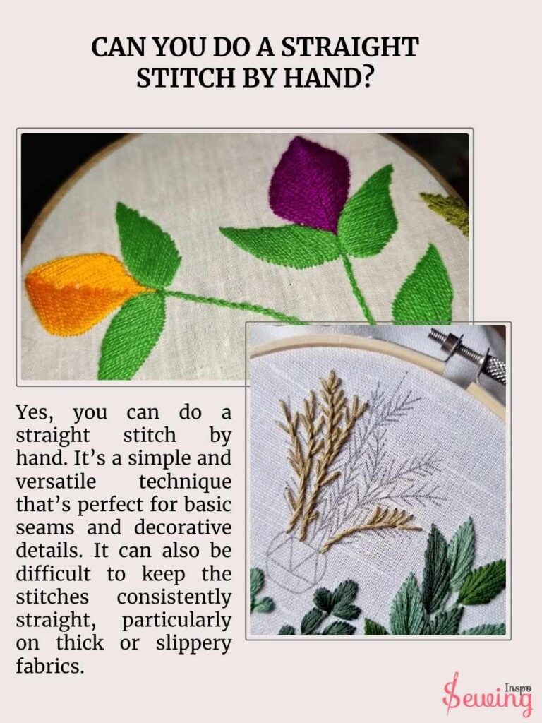 Can You Do A Straight Stitch By Hand