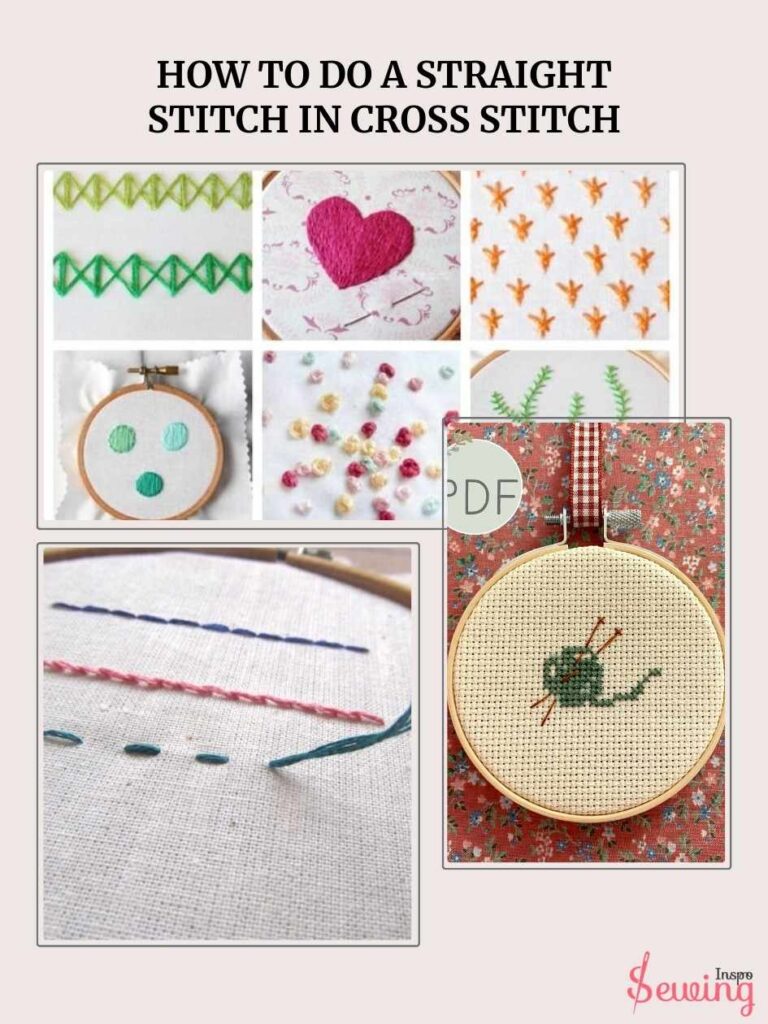 How To Do A Straight Stitch In Cross Stitch