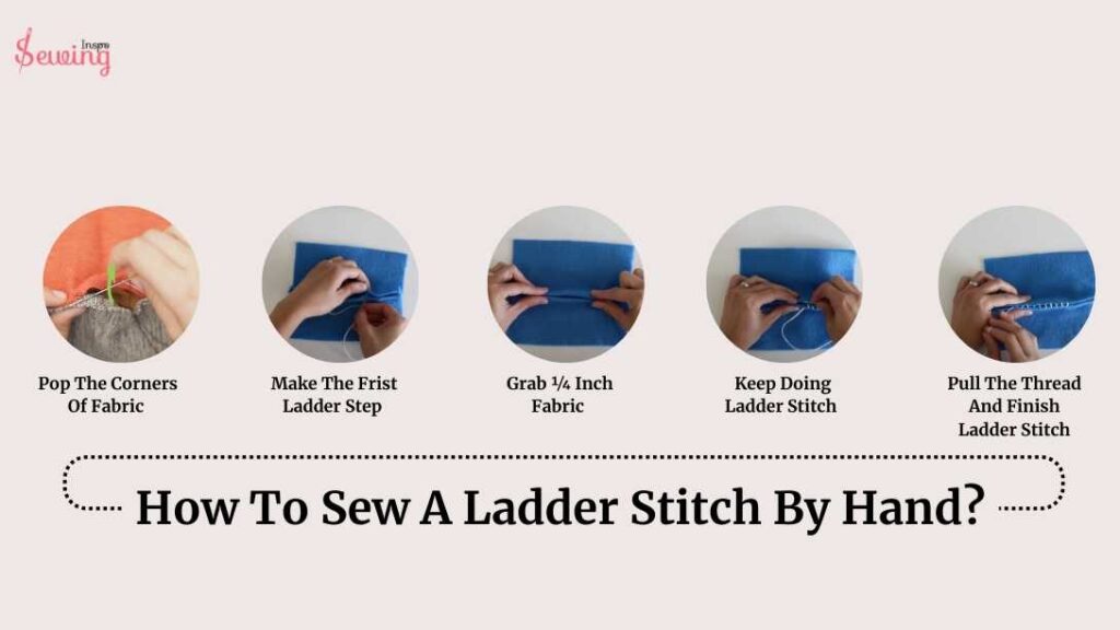 how to do ladder stitch step by step