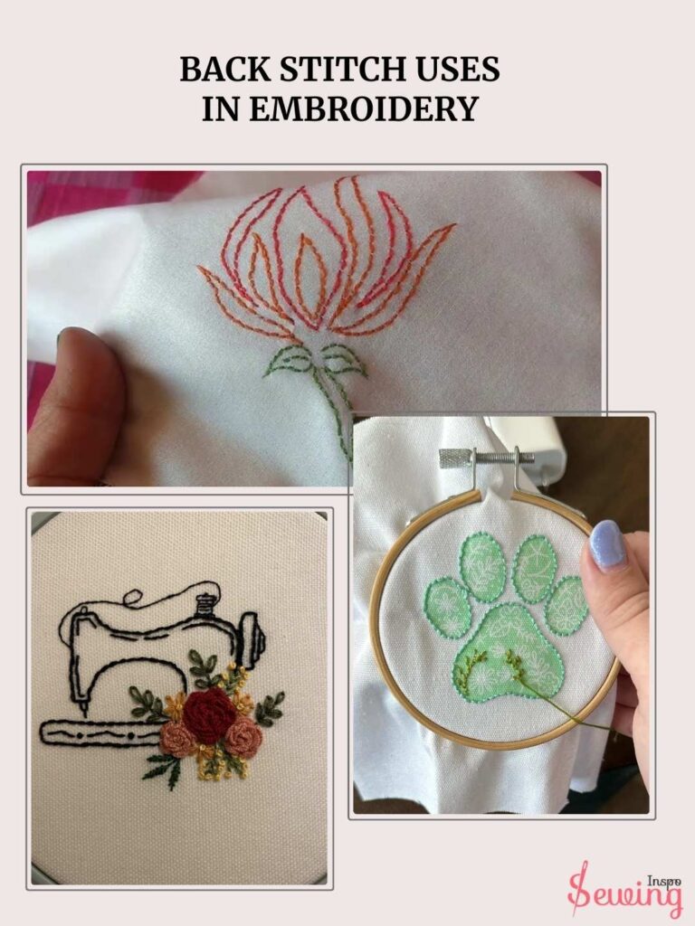 Back Stitch Uses In Embroidery