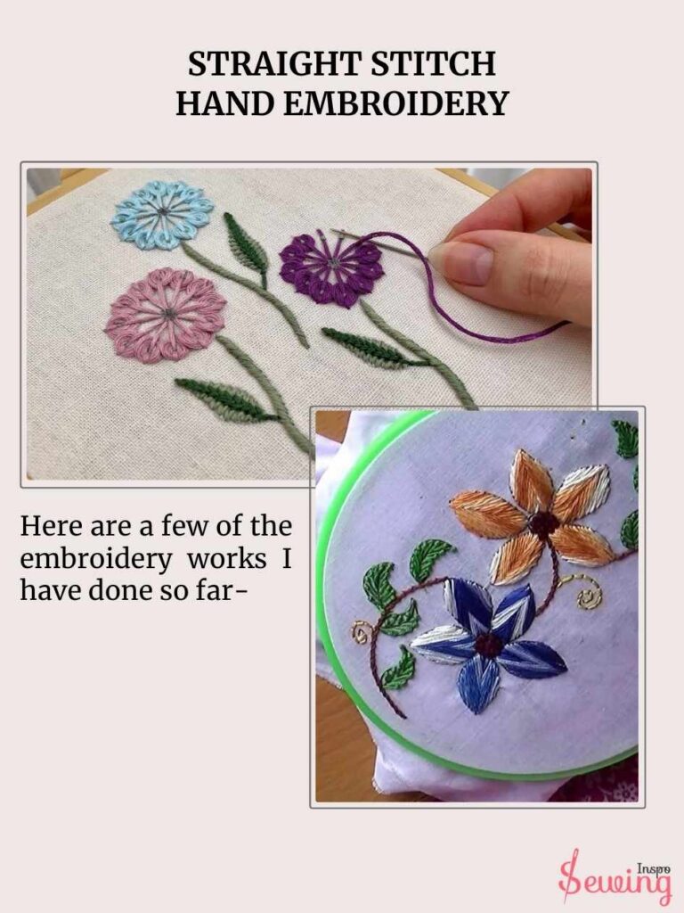 Straight Stitch Hand Embroidery