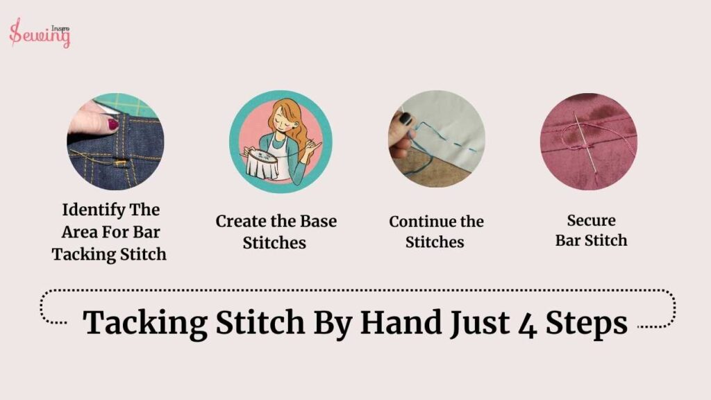 how to do tacking stitch step by step