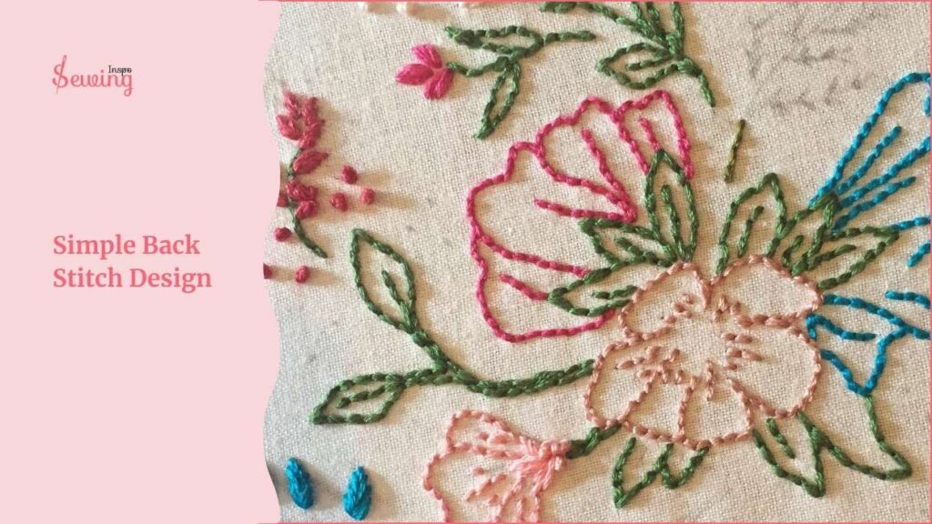 Simple Back Stitch Design