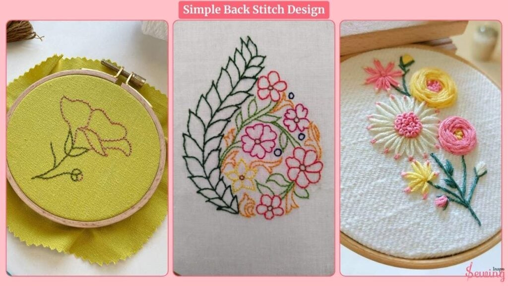 simple back stitch design