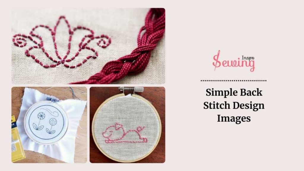 Simple Back Stitch Design Images