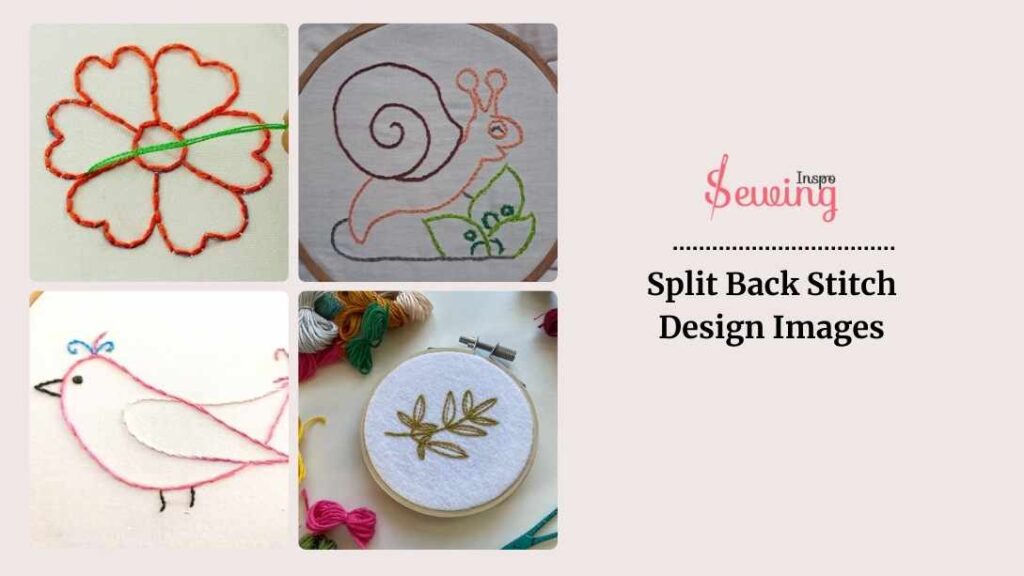 Split Back Stitch Design Images