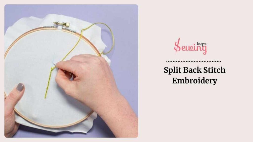 Split Back Stitch Embroidery