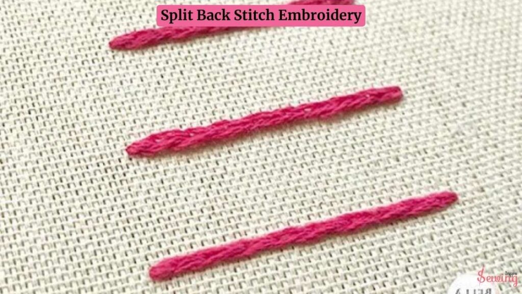 Split Back Stitch Embroidery