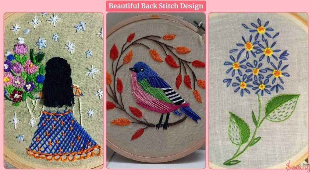 beautiful back stitch design