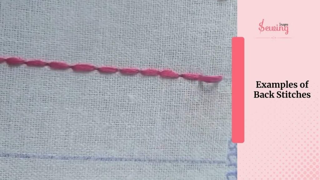 examples of back stitches