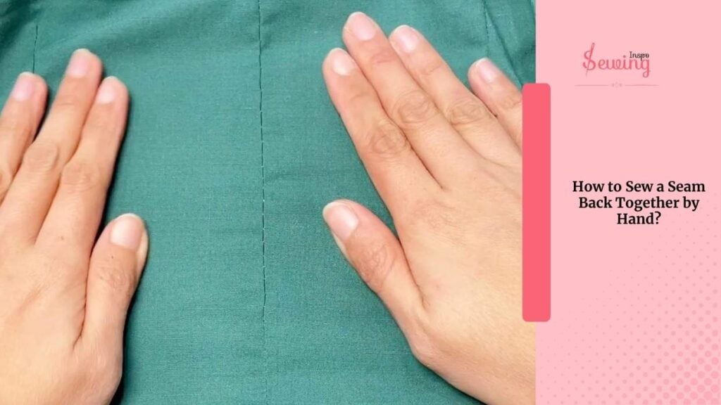 how to sew a seam back together by hand