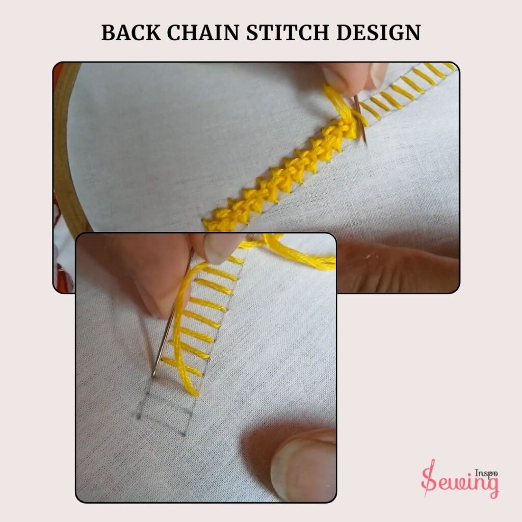 Back Chain Stitch Design Images