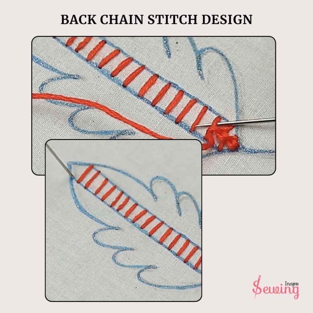 Back Chain Stitch Design Images