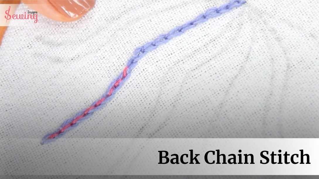 Back Chain Stitch Design Images With Sewing Technique