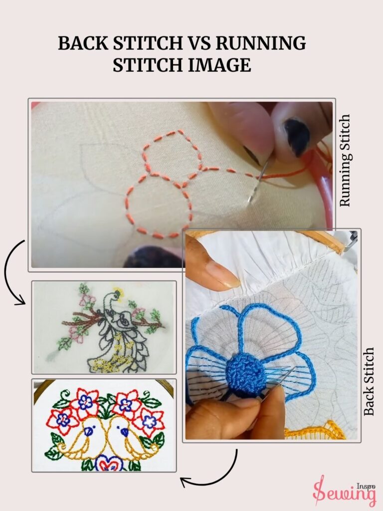 Back Stitch Vs Running Stitch Image