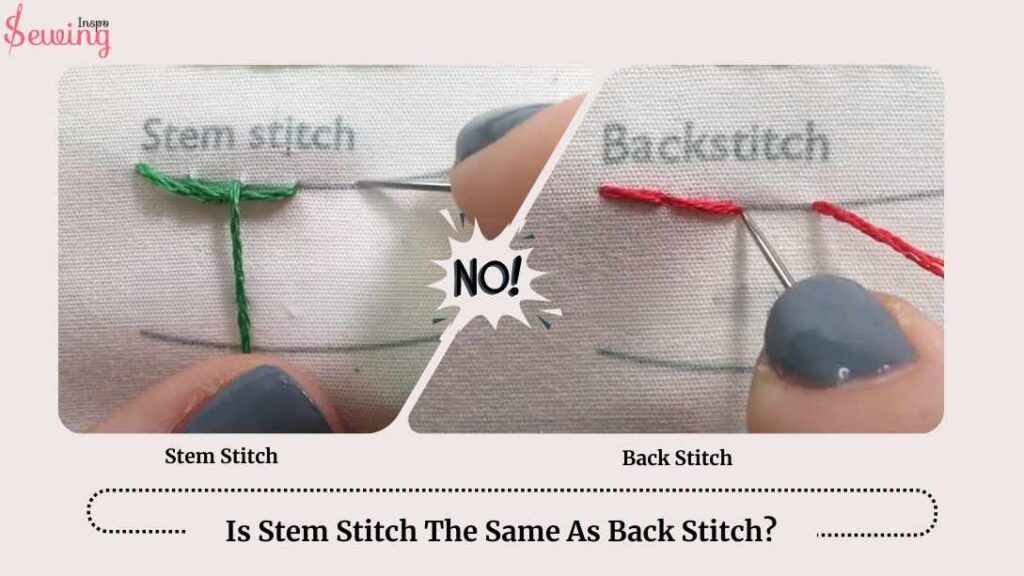 Is Stem Stitch The Same As Back Stitch