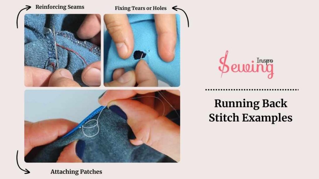 Running Back Stitch Examples