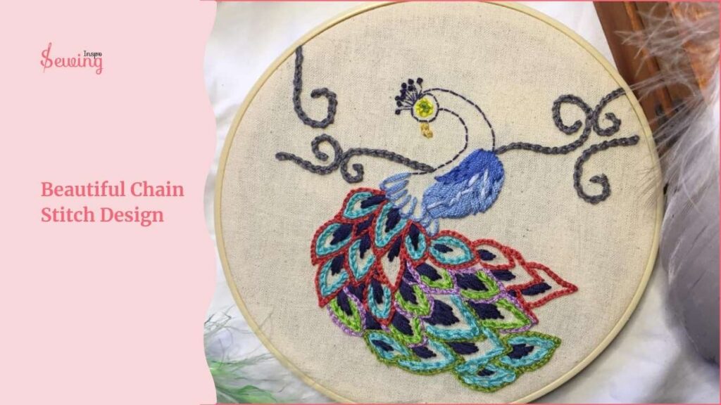 beautiful chain stitch design