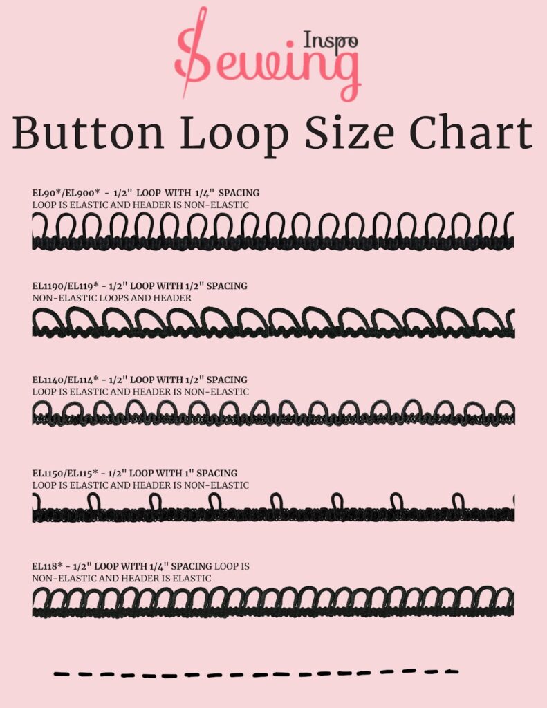 Button Loop Size Chart