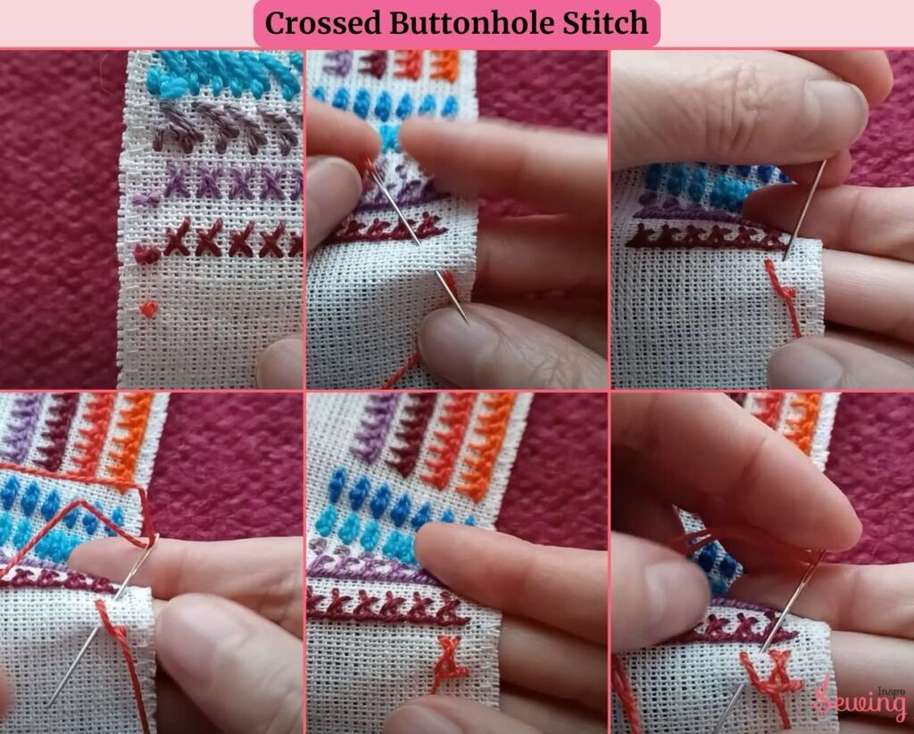 crossed buttonhole stitch