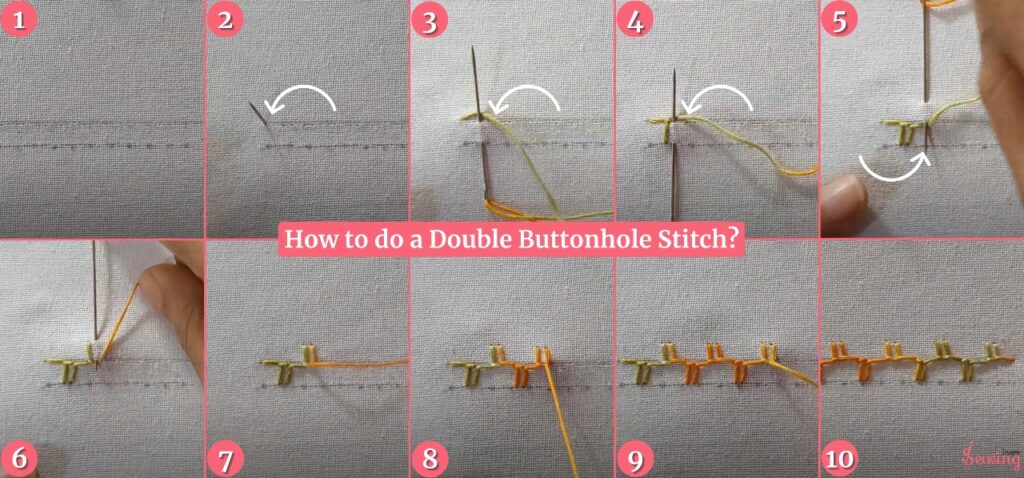 How to do a double buttonhole stitch