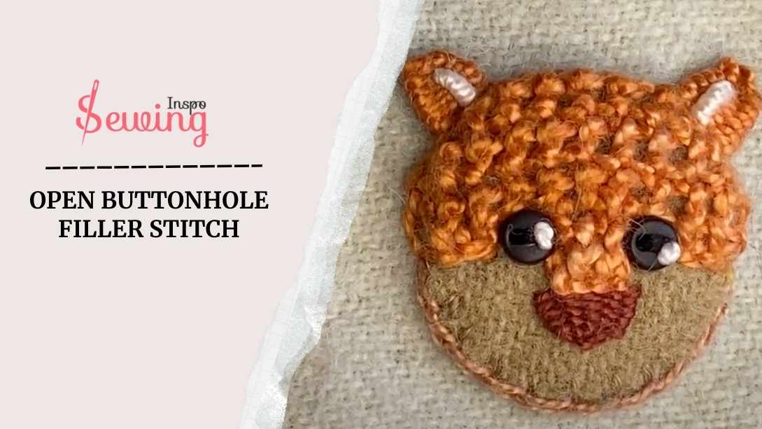 Open Buttonhole Filler Stitch| A Versatile Stitch For Bold Designs