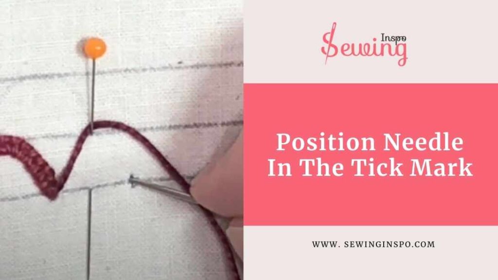 Position Needle In The Tick Mark