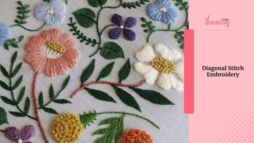 Diagonal Stitch Embroidery