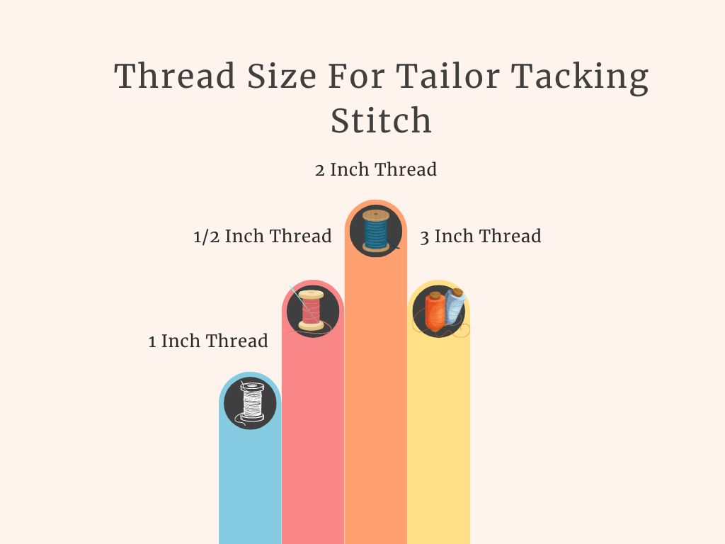 thread size for tailor tacking stitch