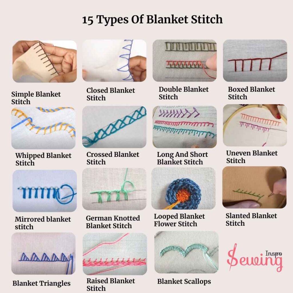 blanket stitch variations