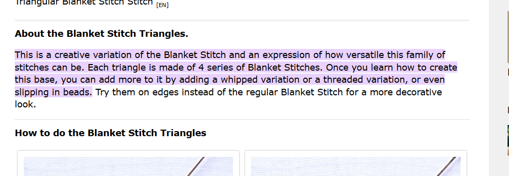 Blanket Triangles