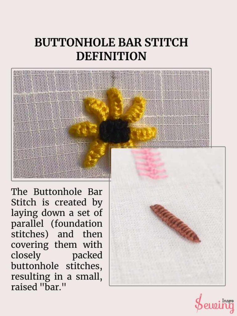 Buttonhole Bar Stitch Definition