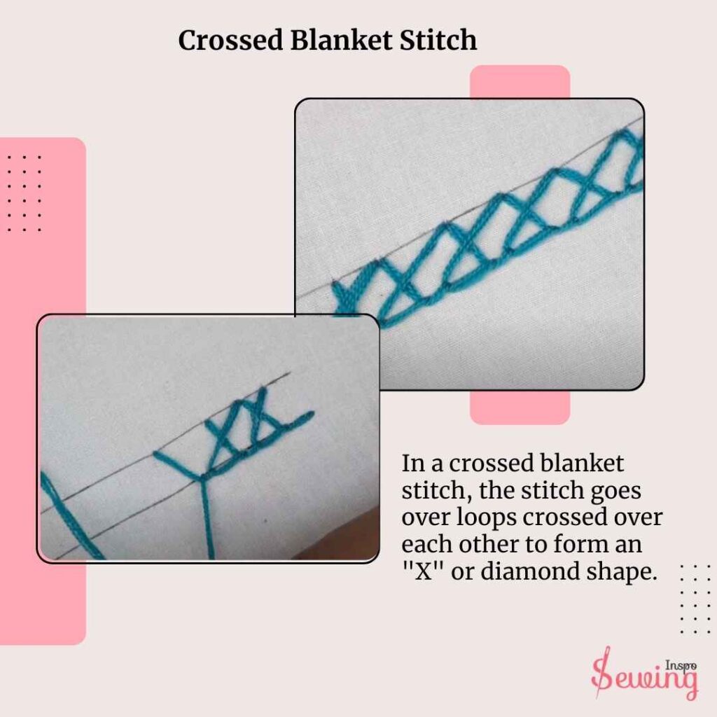 Crossed Blanket Stitch