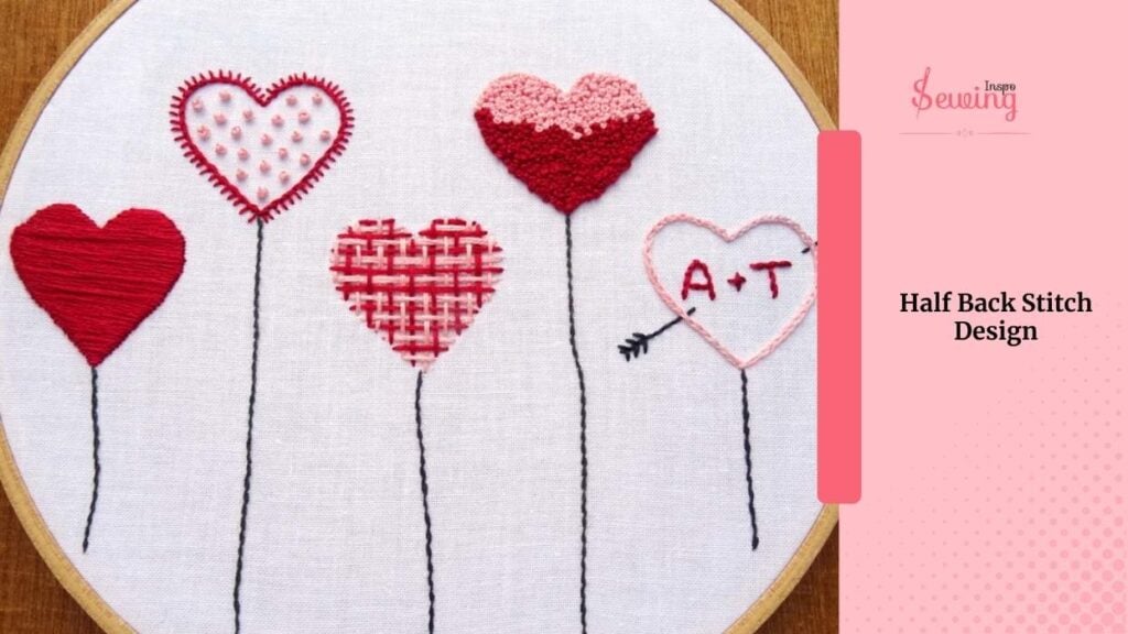 Half Back Stitch Design
