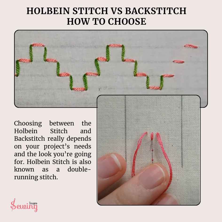 Holbein Stitch Vs Backstitch How To Choose