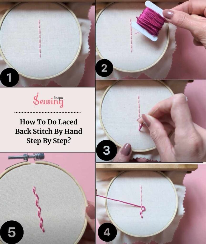 How To Do Laced Back Stitch By Hand Step By Step