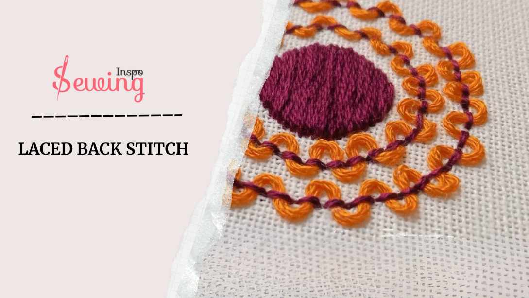 Laced Back Stitch| An Easy Way To Give A Fancy Start With Backstitch