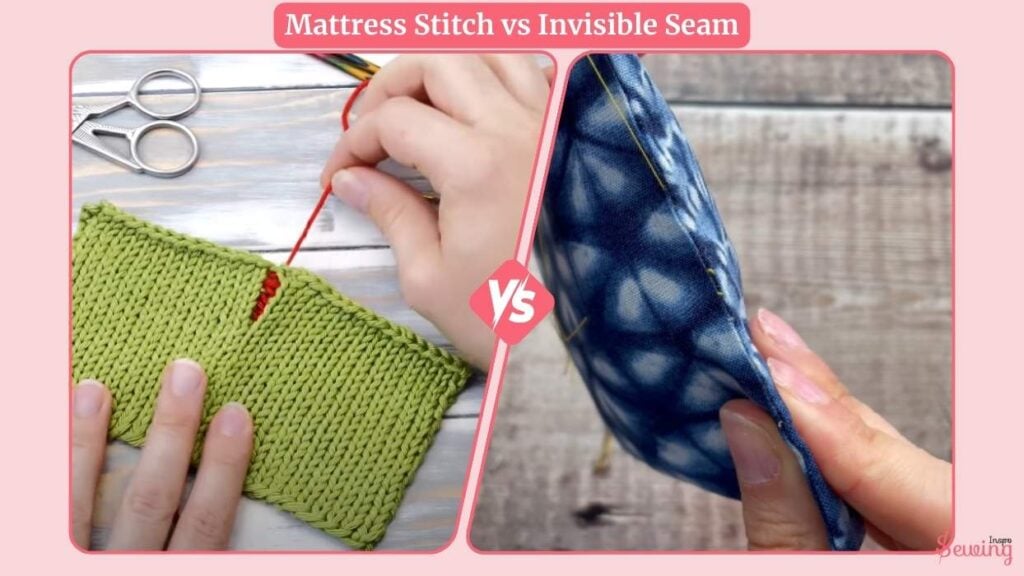 mattress stitch vs invisible seam