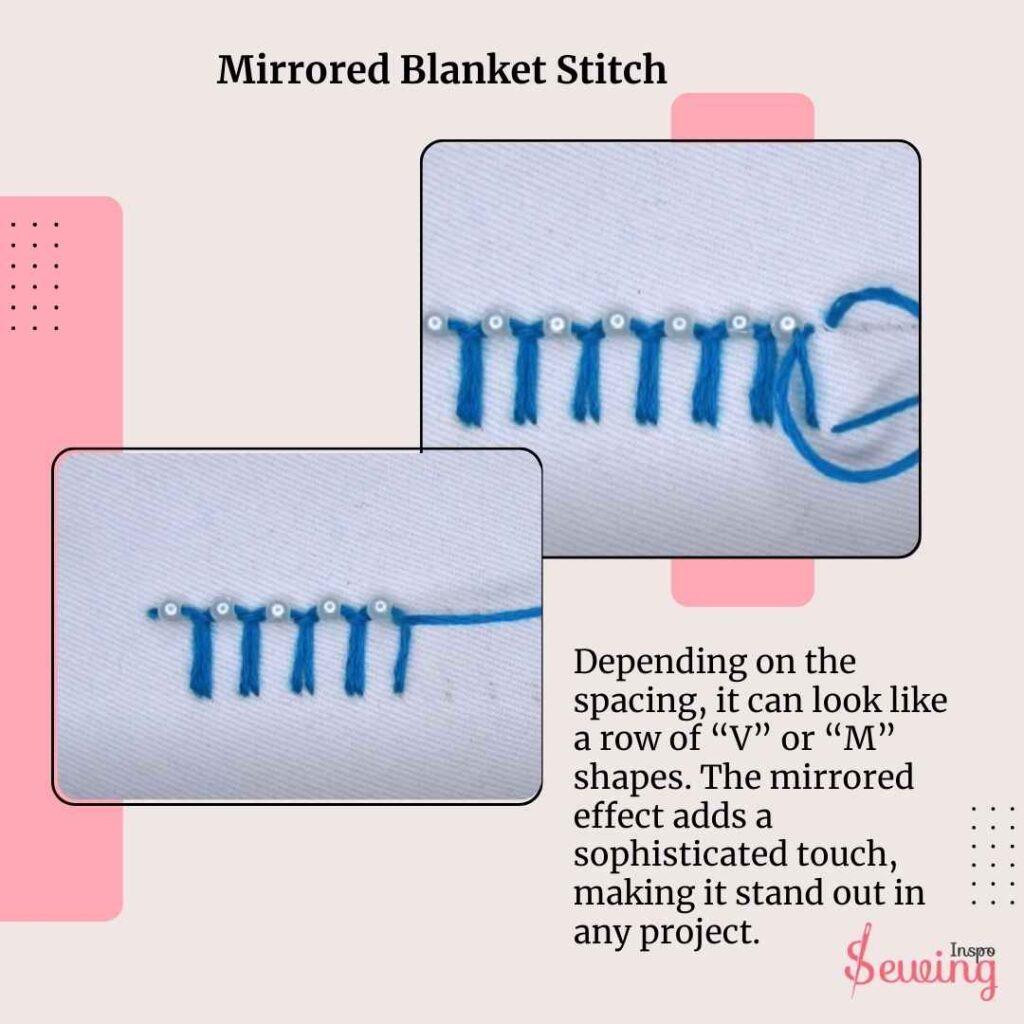 Mirrored Blanket Stitch