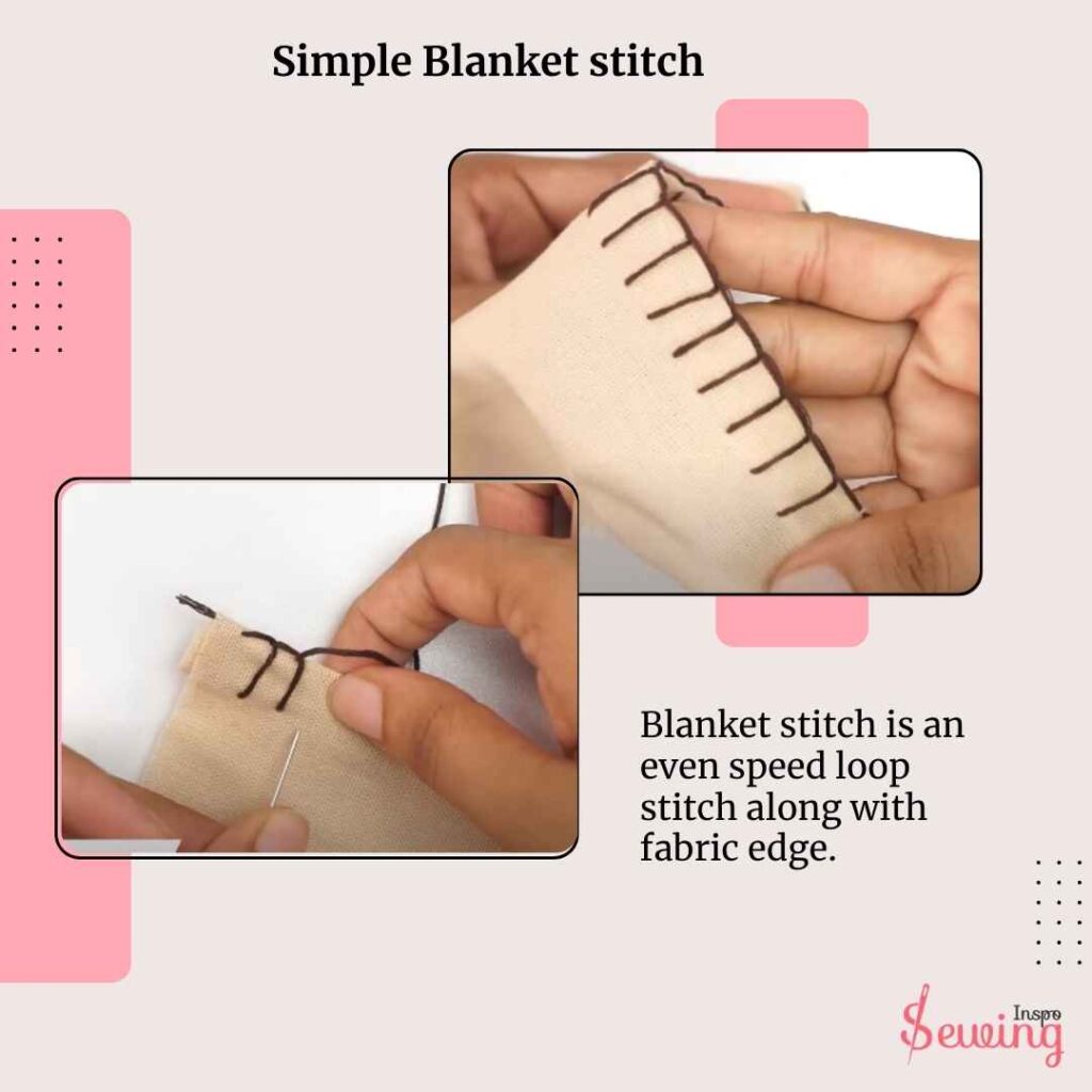 Simple Blanket stitch